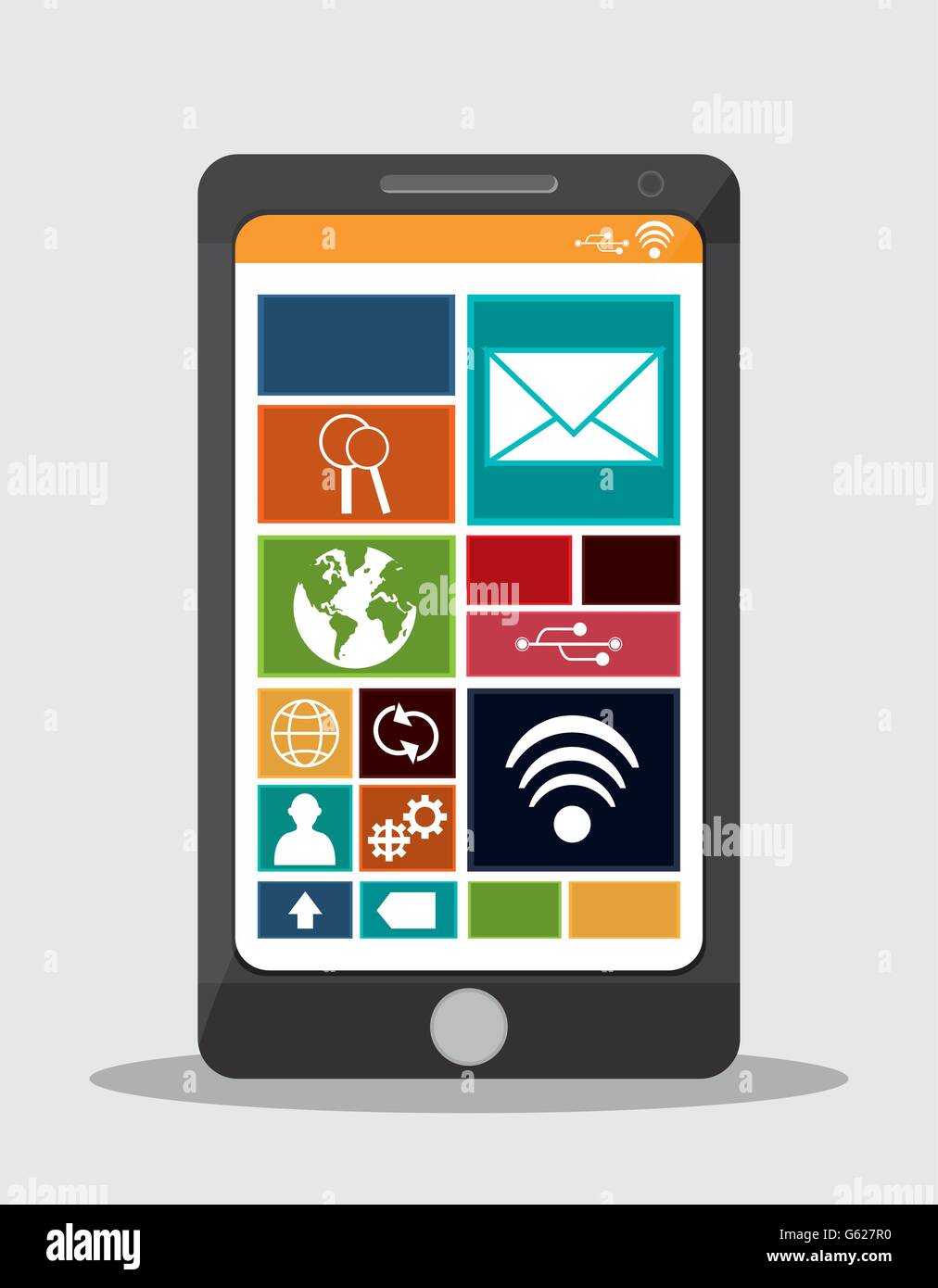 Smartphone icon design Stock Vector Image & Art - Alamy