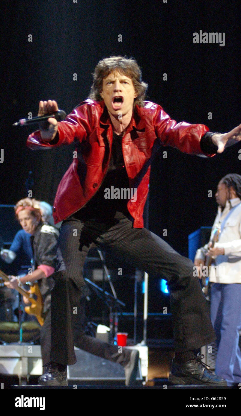 Sir Mick Jagger Rolling Stones Stock Photo Alamy