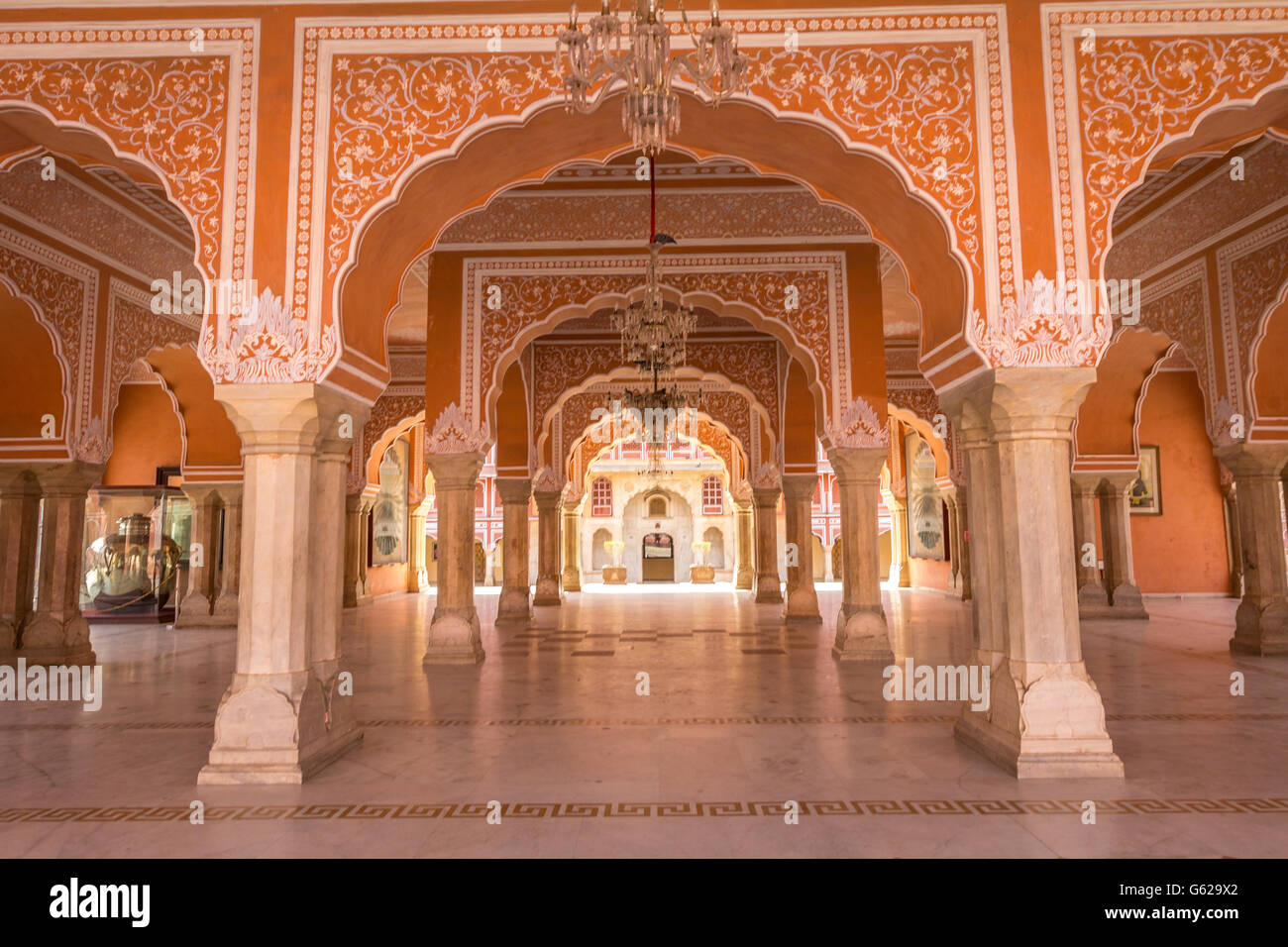 Jaipur city palace interior hi-res stock photography and images - Alamy