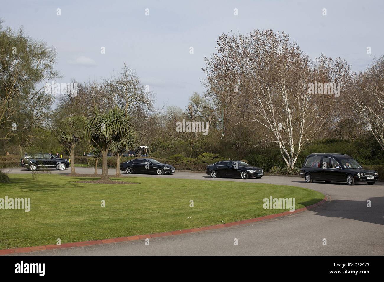 Baroness Thatcher funeral Stock Photo Alamy