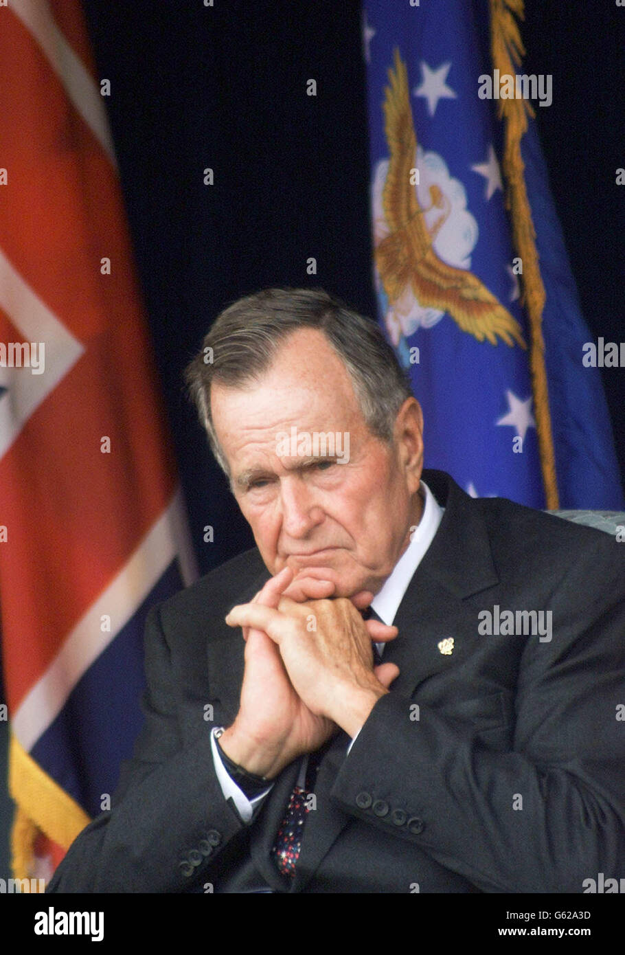 George Bush in Duxford Stock Photo