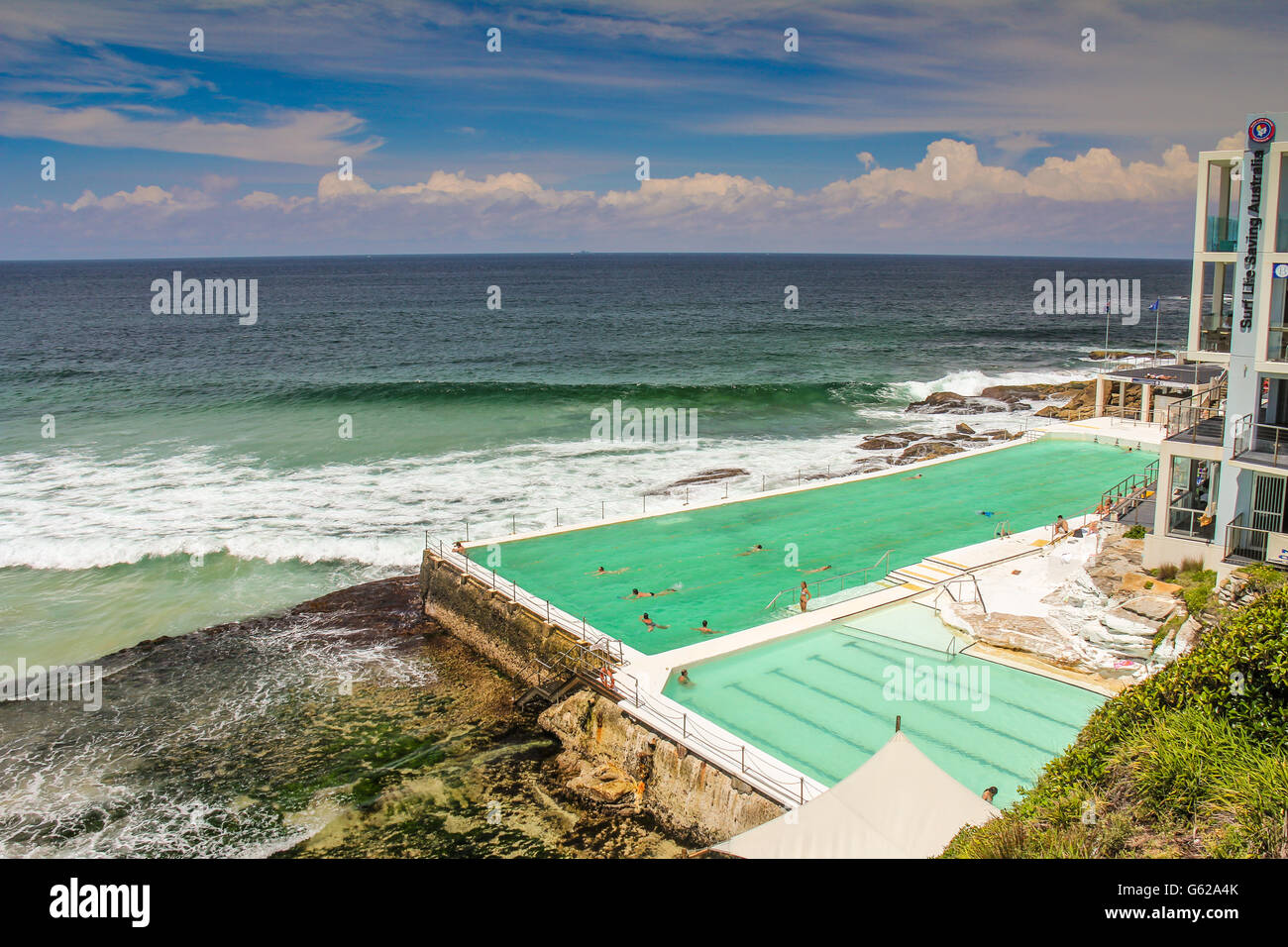 Swimming pool in Bondi Beach Sydney Australia Stock Photo