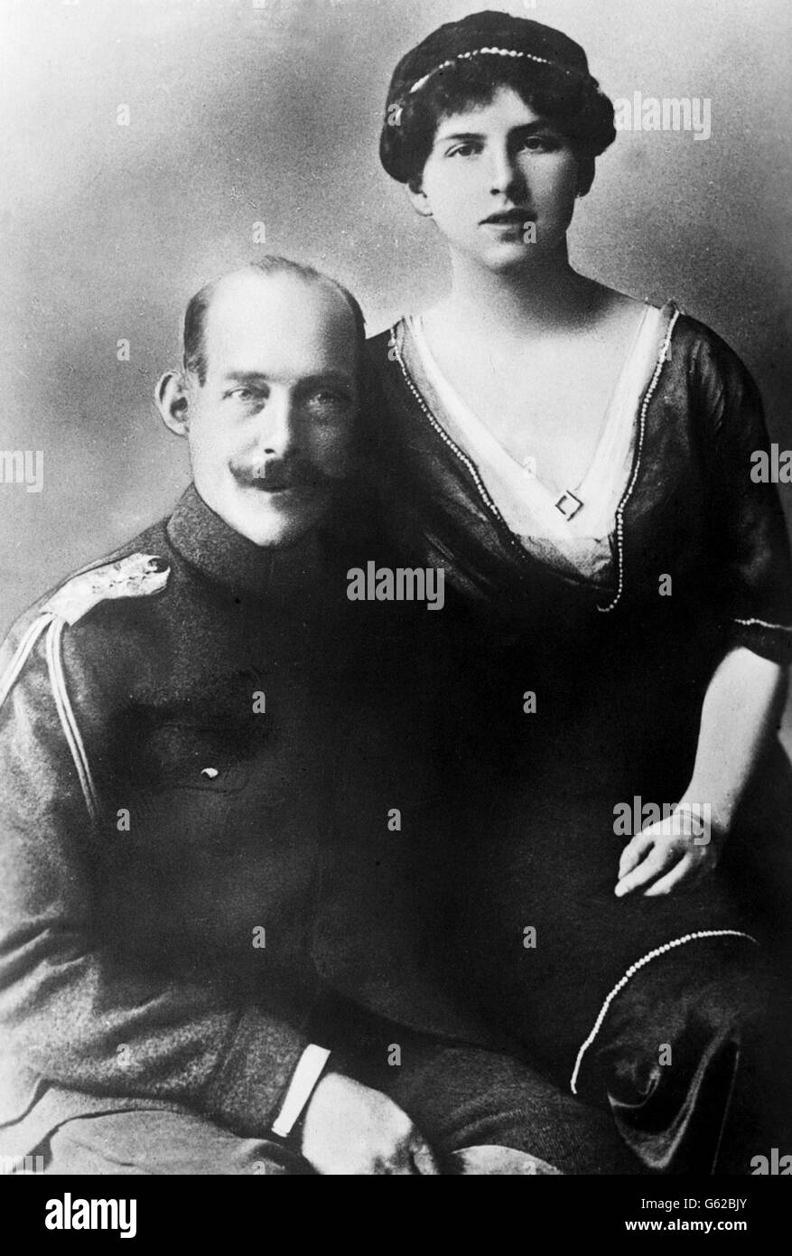 Princess Helena of Greece with her father ex-King Constatine of Greece. Stock Photo