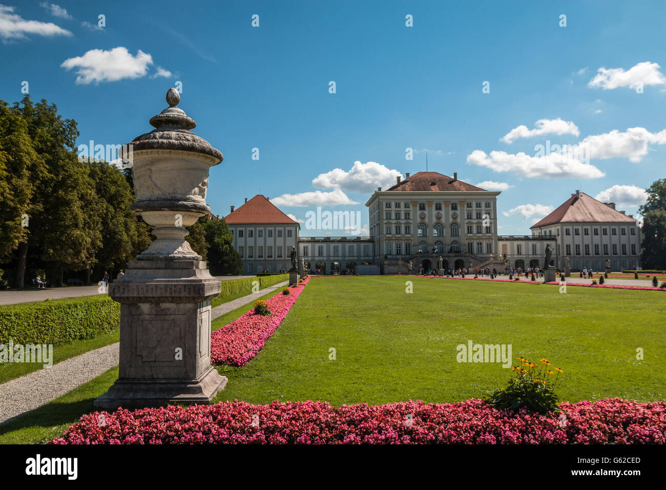 Front view of nymphenburg palace in Munich Stock Photo