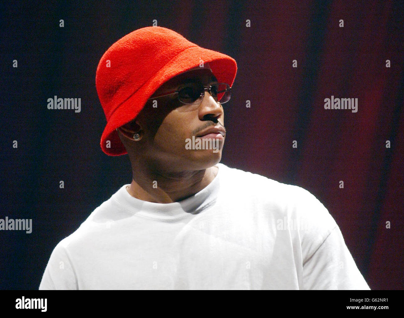 LL Cool J during rehearsals for the 2002 MOBO (Music of Black Origin) Awards, which take place at the London Arena in London's Docklands. Stock Photo
