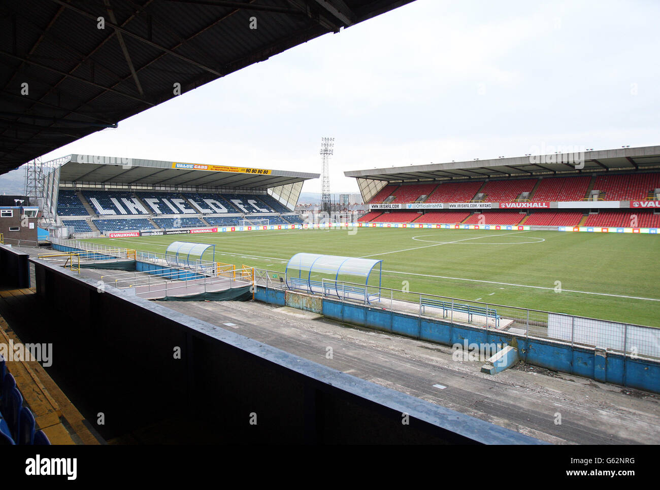 Windsor football ground in Belfast, home of Northern Ireland