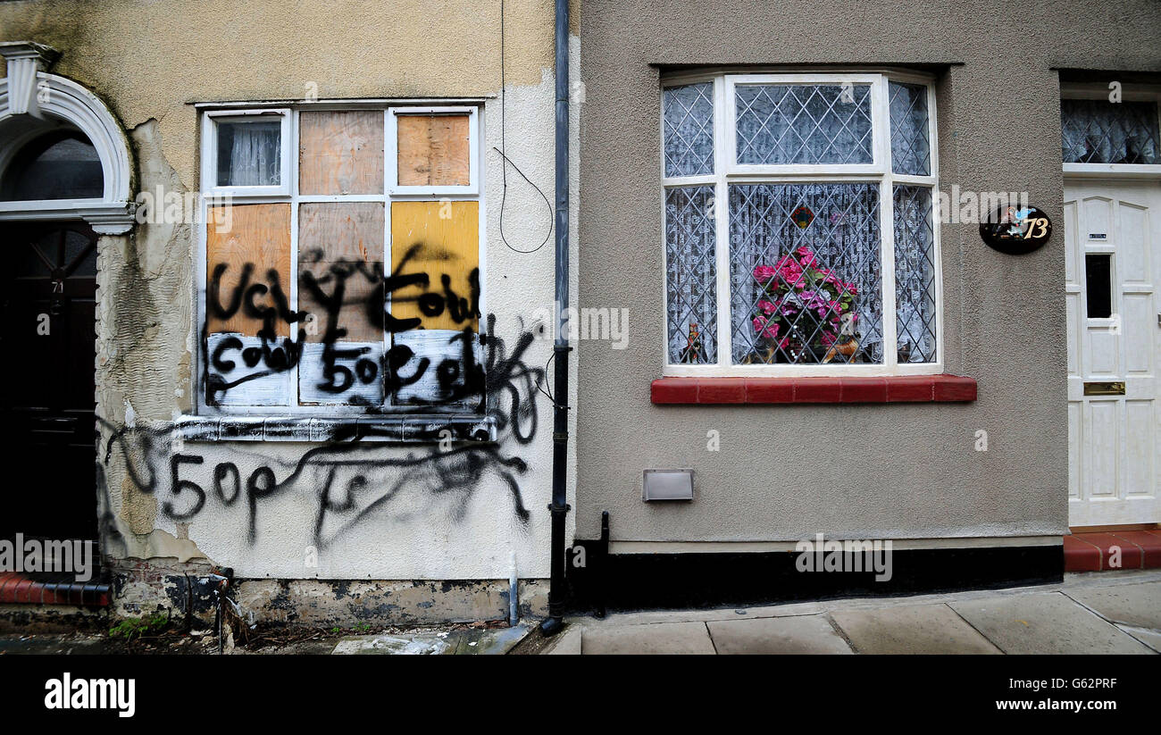 A derelict house in the cobridge area of stoke on trent hires stock
