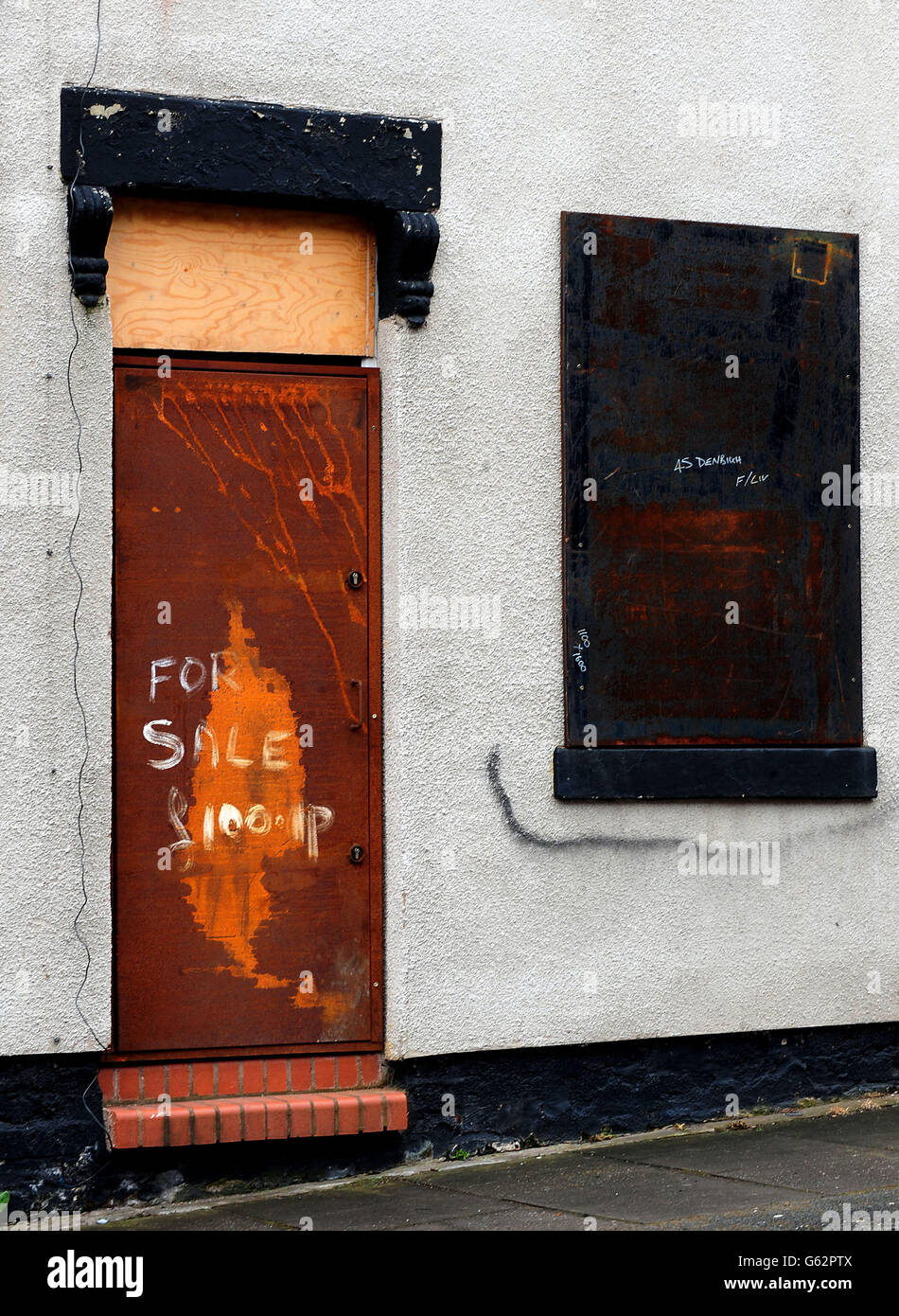 Derelict houses in the Cobridge area of StokeOnTrent, Staffordshire