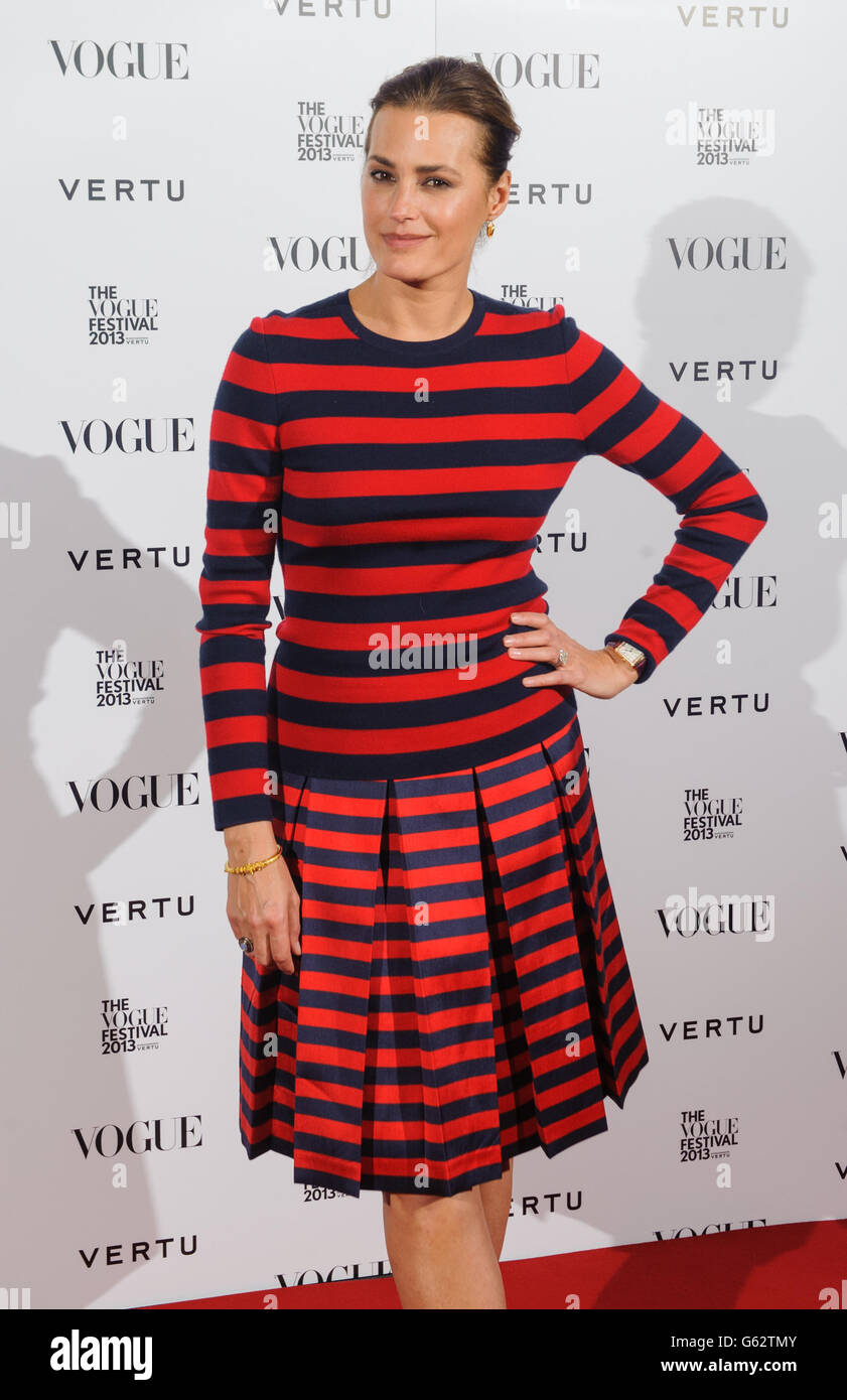 Yasmin le bon arriving at the vogue festival opening party hi-res stock  photography and images - Alamy