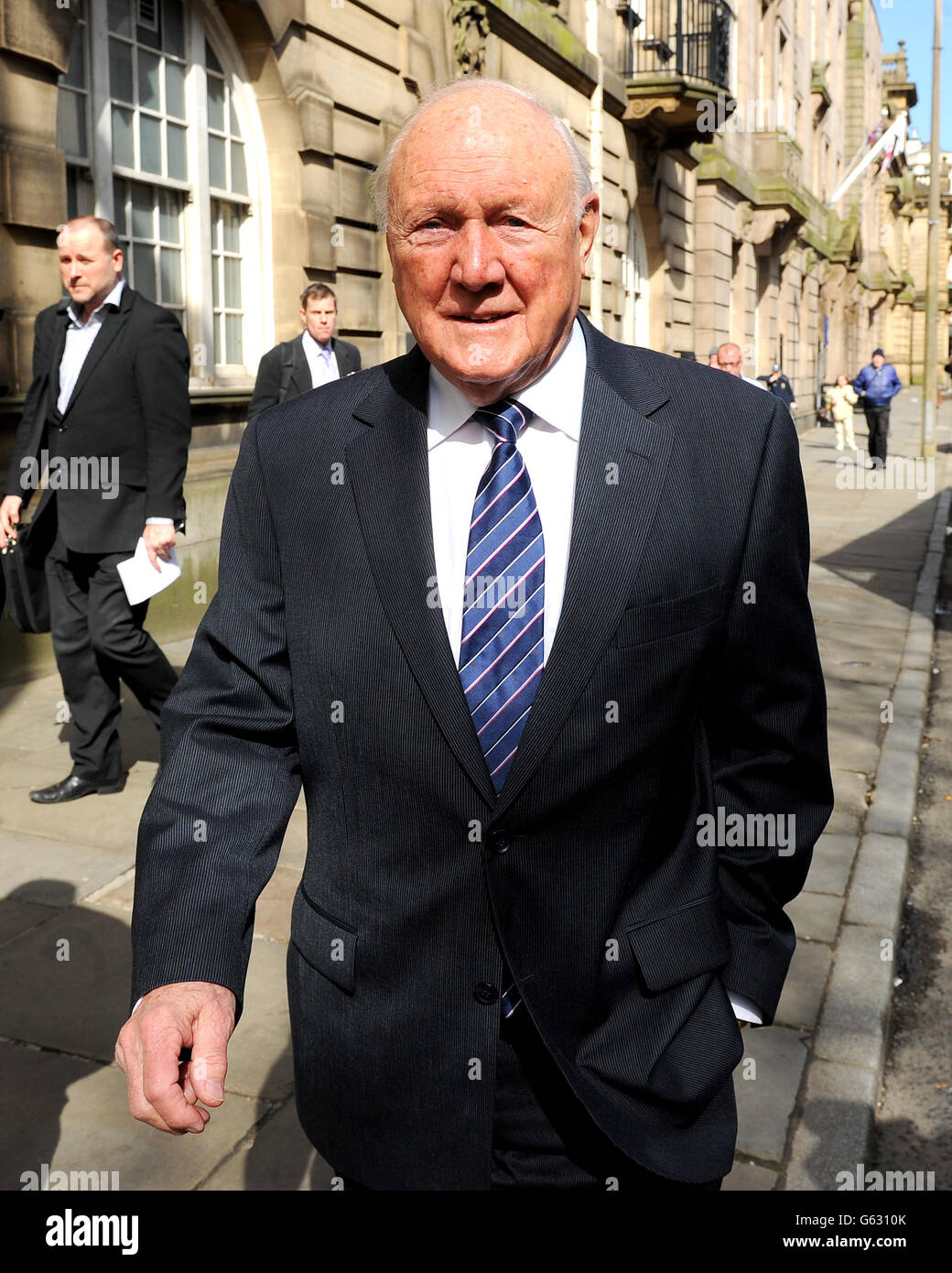Former TV presenter Stuart Hall leaves The Sessions House Crown Court, Preston. Stock Photo