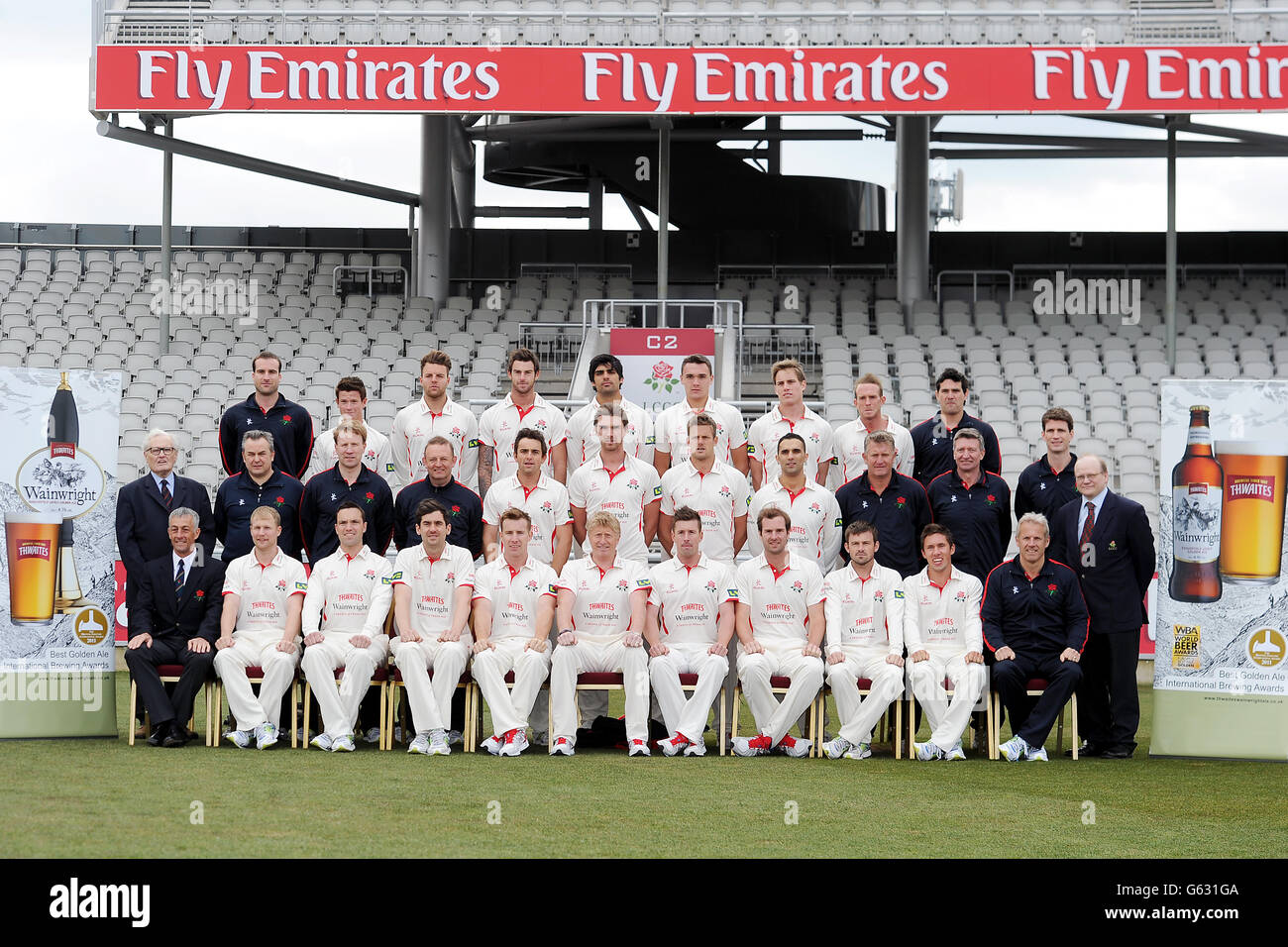 Cricket - Lancashire Photocall 2013 - Emirates Old Trafford Stock Photo