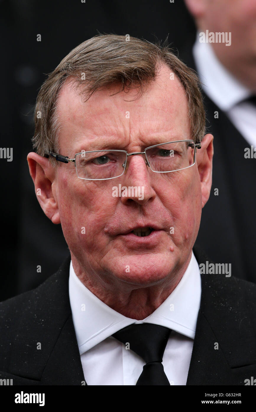 David Trimble, Lord Trimble leaves the Ceremonial funeral of former