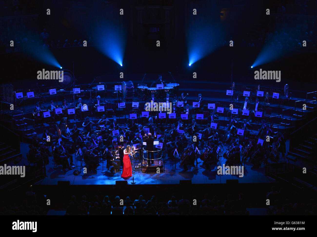 Amy dickson performs classic fm live royal albert hall hires stock