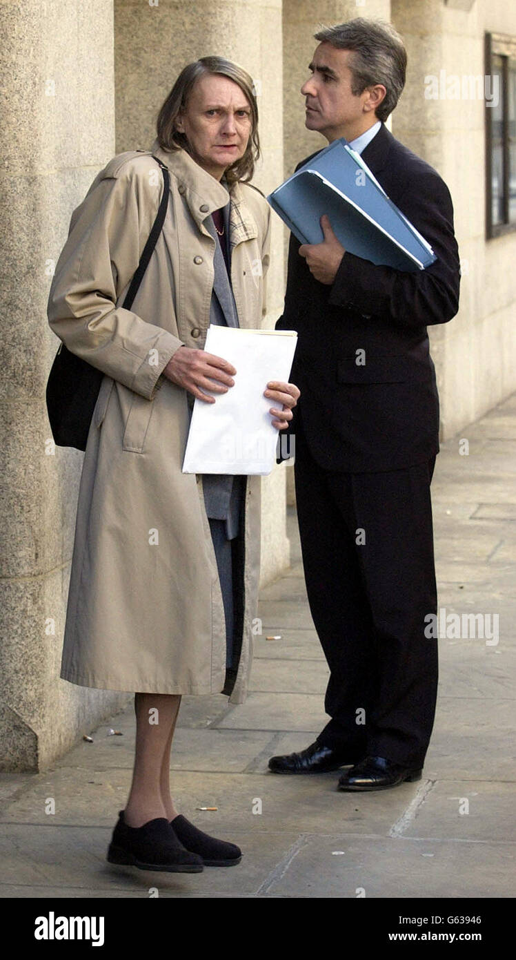 Patricia Hastings Leaves Court Stock Photo