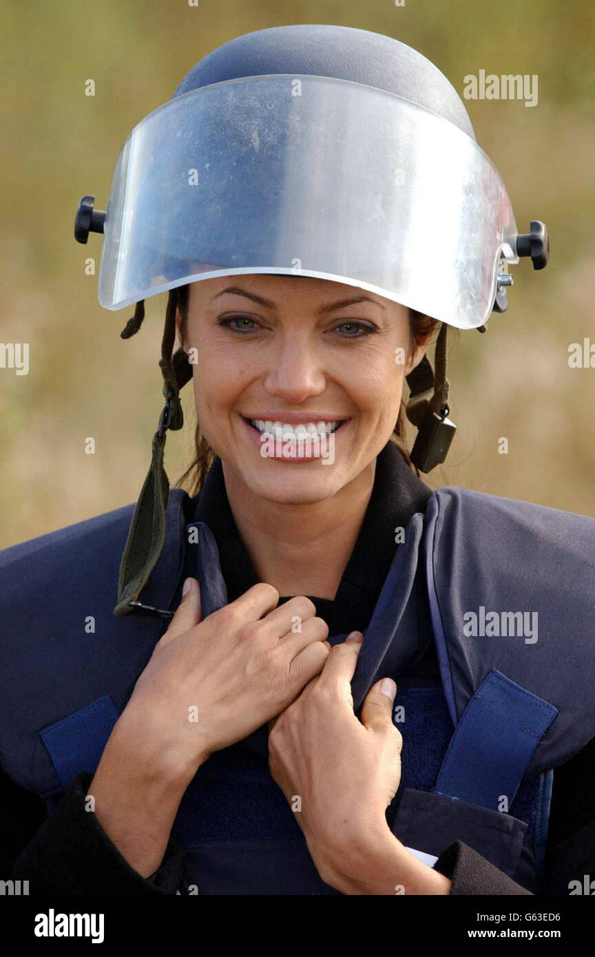 Angelina Jolie Adopt-a-Minefield Stock Photo - Alamy