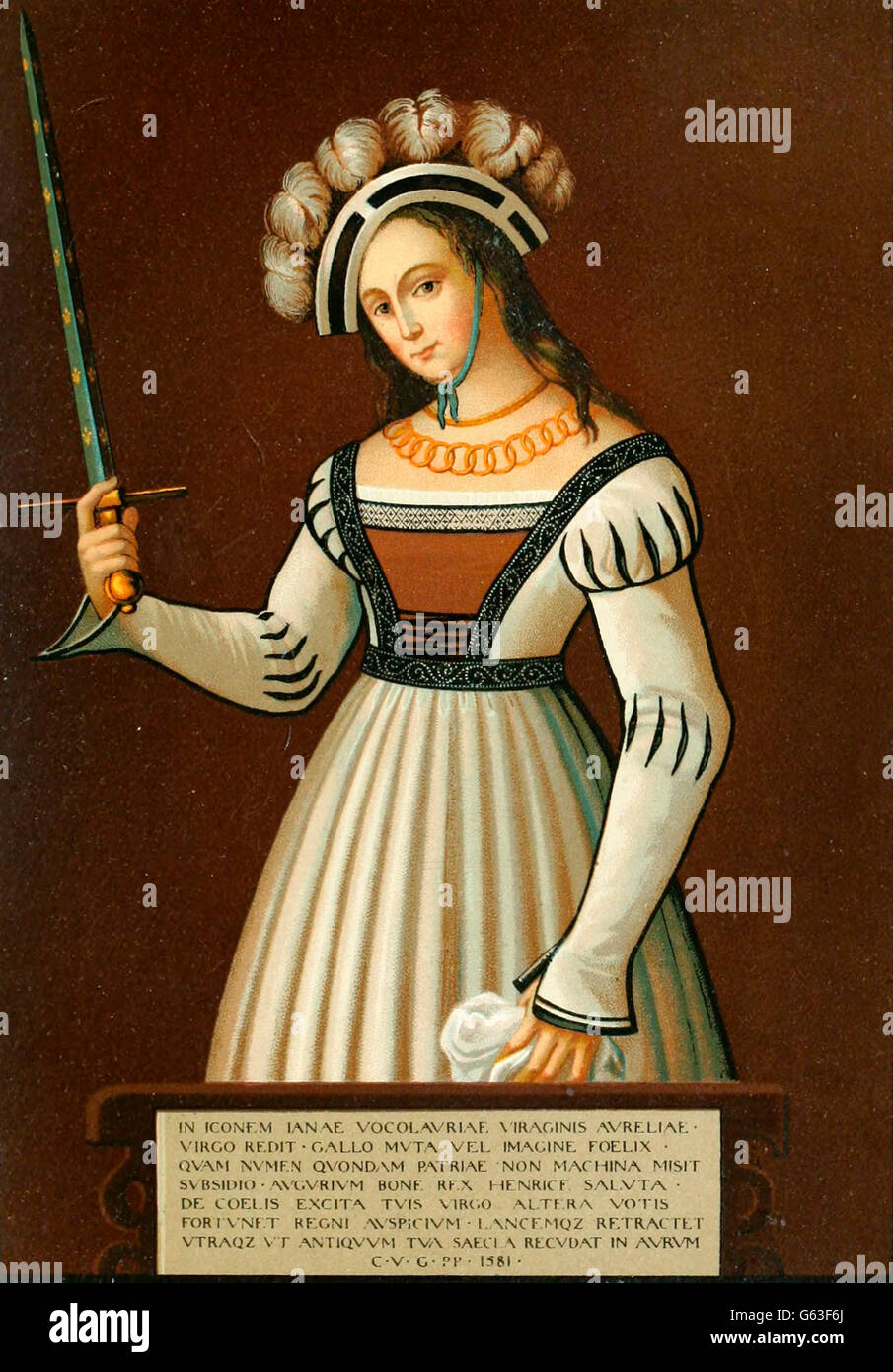 Joan of Arc, The Maid of Orleans Stock Photo