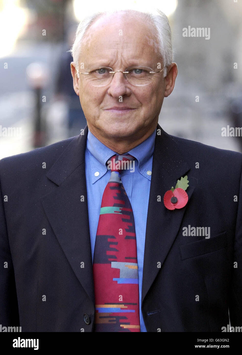 Dickie Arbiter, a former press officer at Buckingham Palace, arrives at the Old Bailey, London, where he was expected to give evidence in the trial of Paul Burrell, the former butler to the Princess of Wales, who faces three charges of theft. * after police discovered more than 300 items belonging to the late princess and her family. Stock Photo