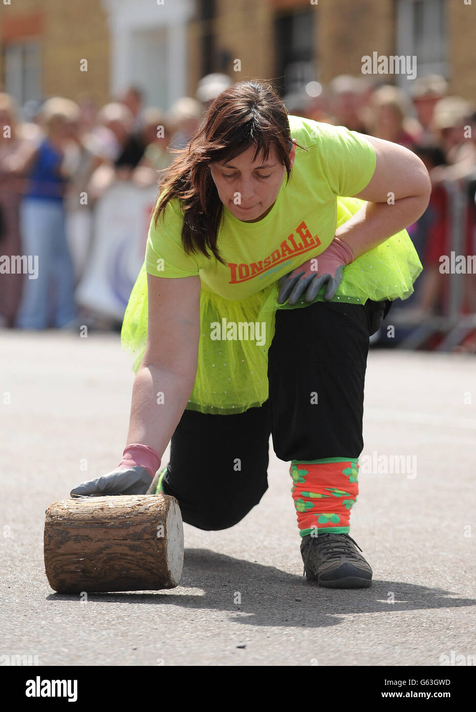 Stilton Cheese Rolling competition Stock Photo Alamy