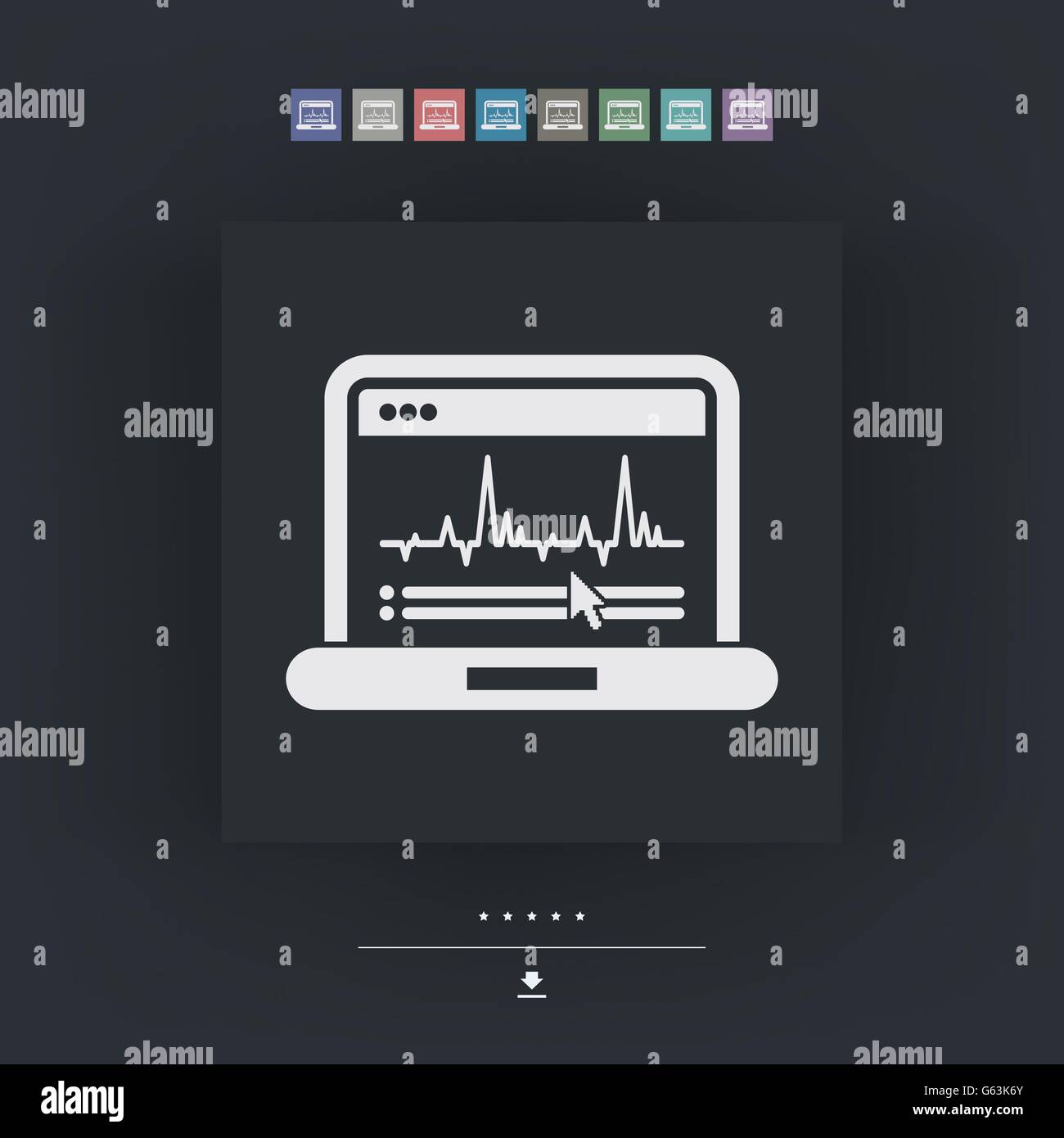 Graphic diagram computer icon Stock Vector Image & Art - Alamy