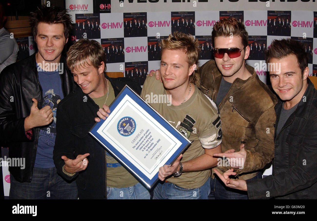 Westlife award hi-res stock photography and images - Alamy