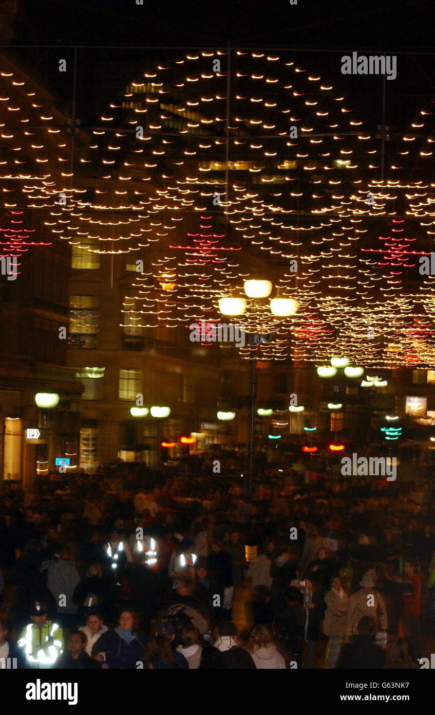 The Regent Street Christmas lights in central London Stock Photo Alamy