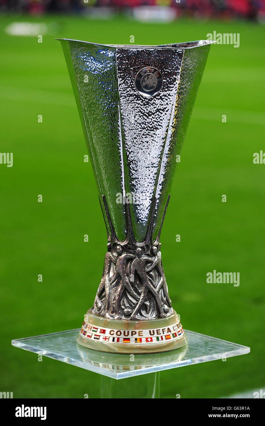 Soccer - UEFA Europa League Final - Benfica v Chelsea - Amsterdam Arena. The UEFA Europa League winners trophy Stock Photo