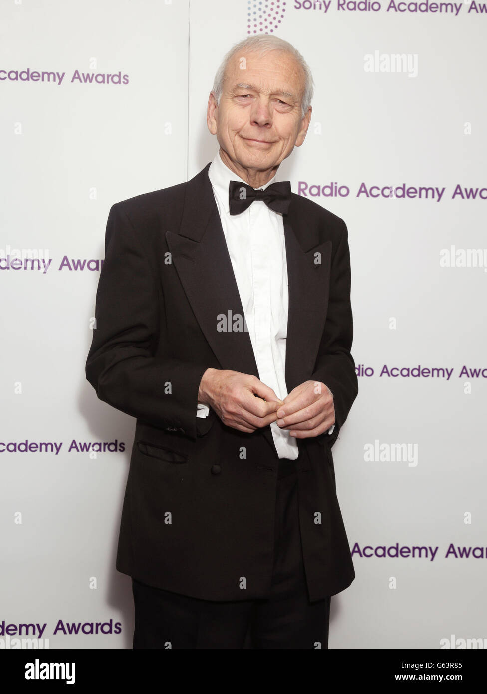 John Humphrys arriving for the Sony Radio Academy Awards, at Grosvenor House Hotel in central London. Stock Photo