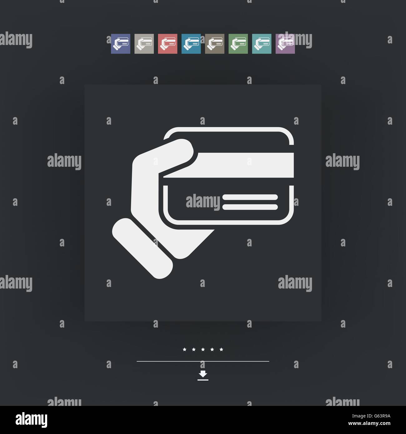 Credit card holding Stock Vector Image & Art - Alamy