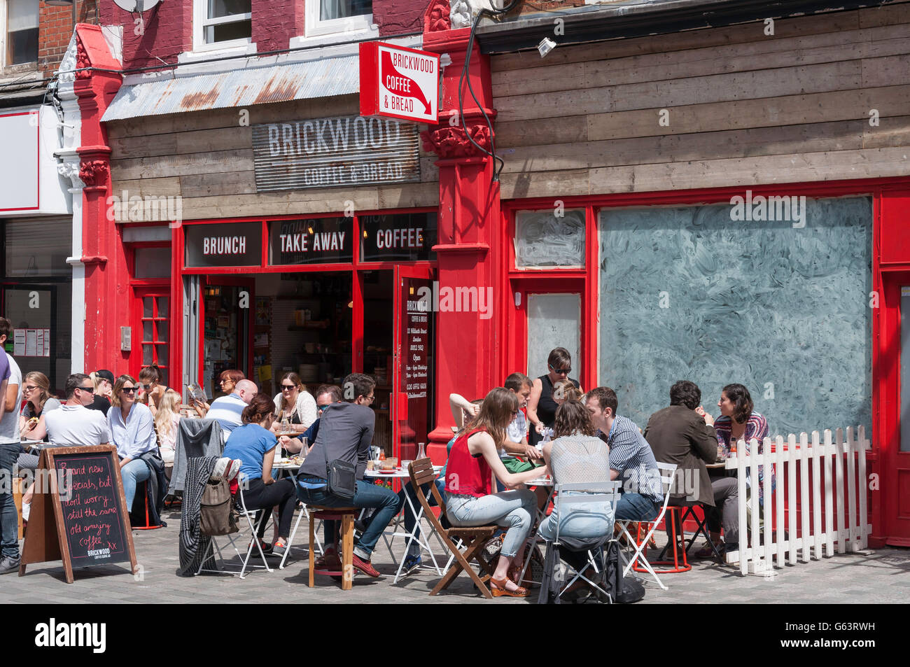 Tables at Brickwood Restaurant, Hildreth Street, Balham, London Borough