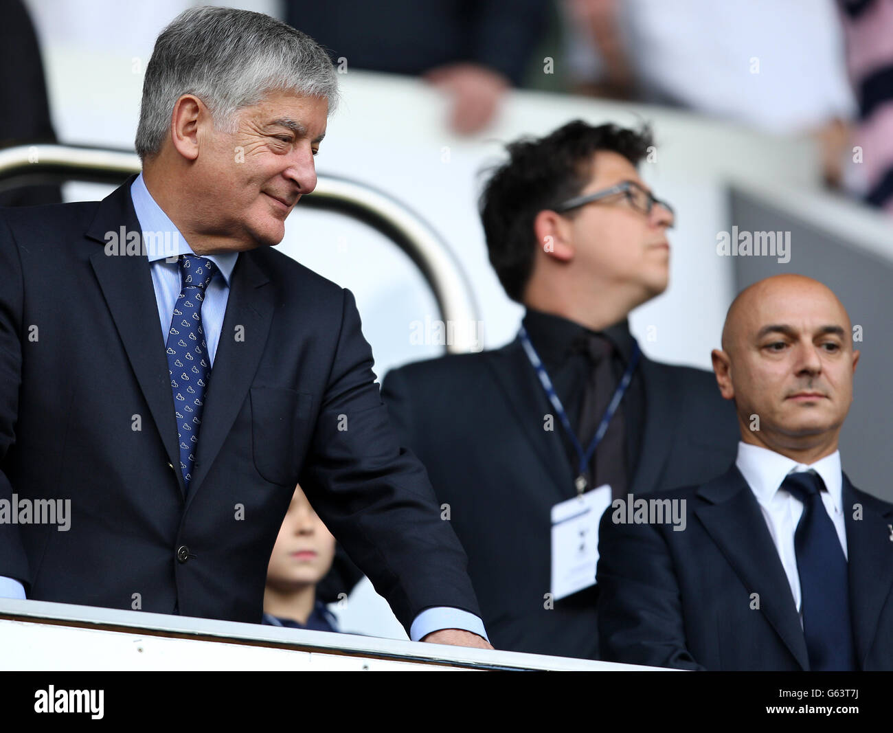 FA Chairman David Bernstein (left) and Tottenham Hotspur's Chairman