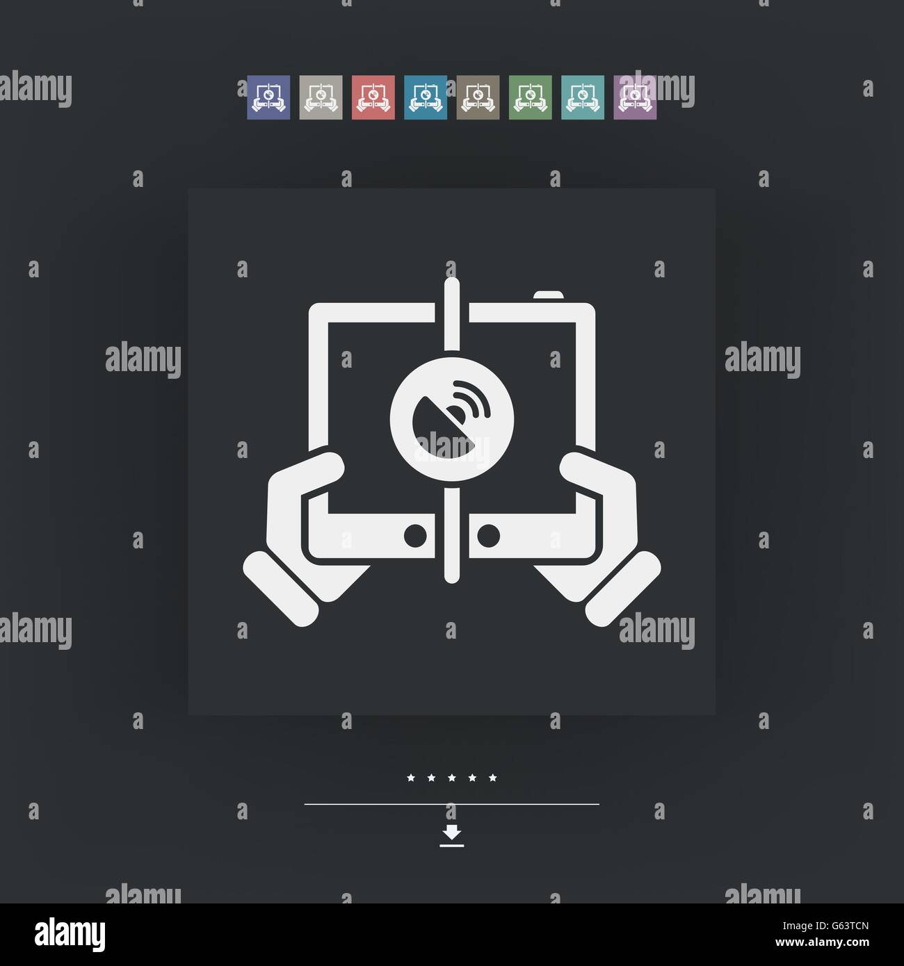Audio upload Stock Vector Images - Alamy