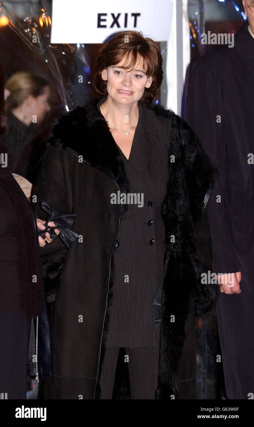 Cherie Blair, wife of Prime Minister Tony Blair, during the celebrity