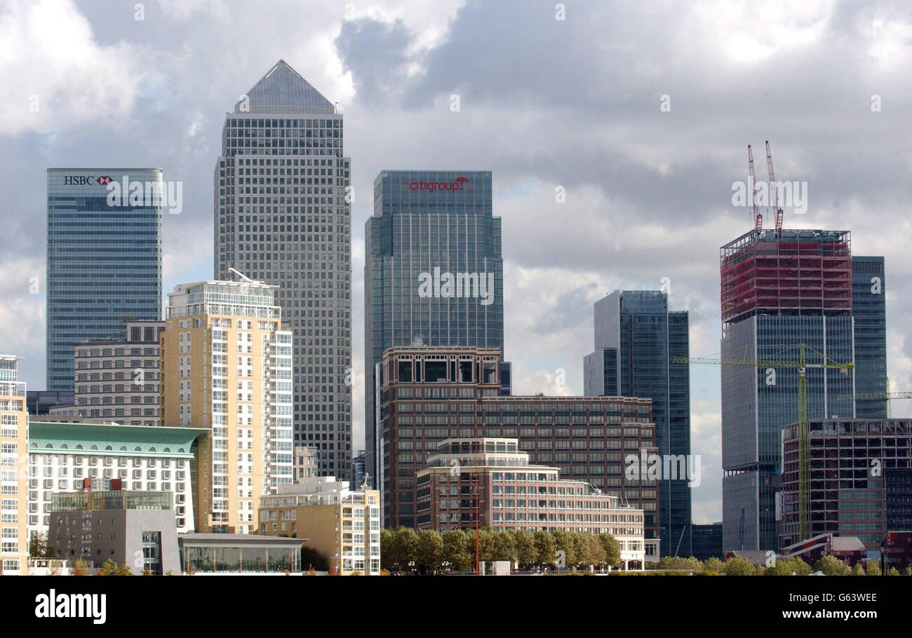 Canary Wharf - London Docklands Stock Photo - Alamy
