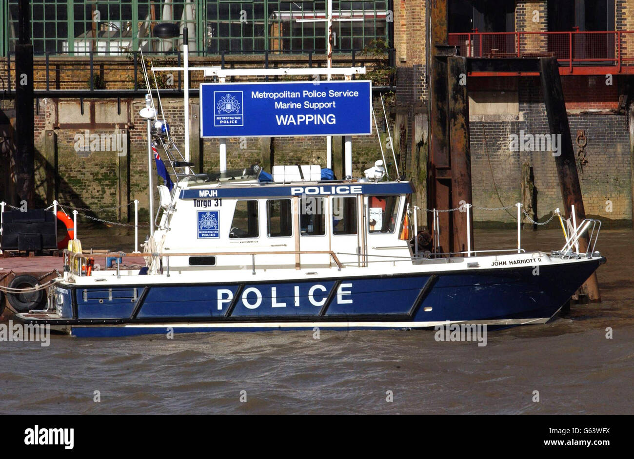 River Police Boat Stock Photo - Alamy