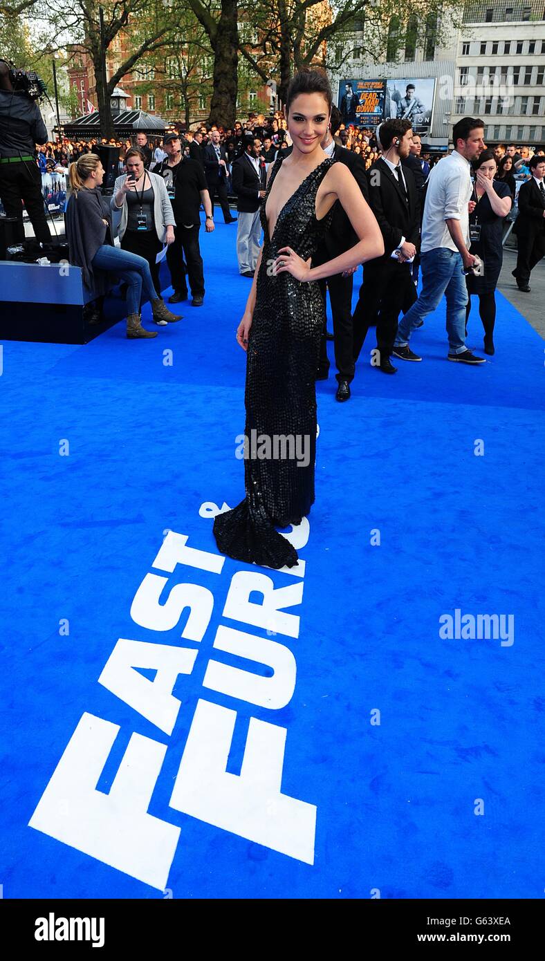 Fast and Furious 6 Premiere - London. Gal Gadot arriving for the premiere of Fast and Furious 6 at the Empire Leicester Square, London. Stock Photo