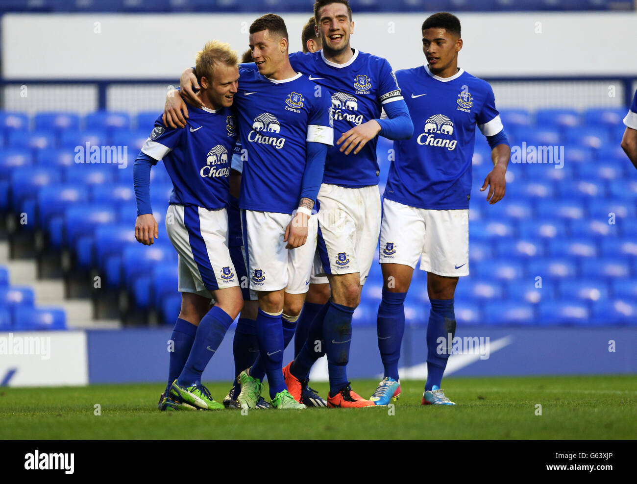 Soccer - Professional Development League One - Knockout Stage - Play-Off - Everton Under 21's v Newcastle United Under 21's -... Stock Photo