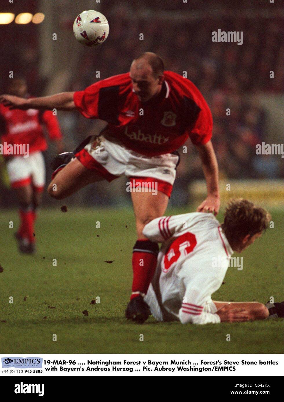bayern-munich-v-nottingham-forest-uefa-cup-hi-res-stock-photography-and