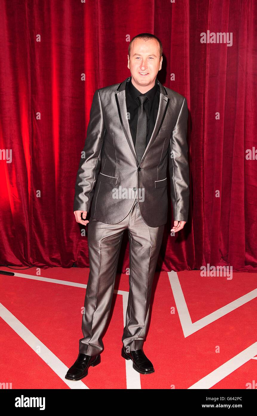 Andy Whyment arriving for the 2013 British Soap Awards at MediaCityUK, Salford, Manchester. Stock Photo