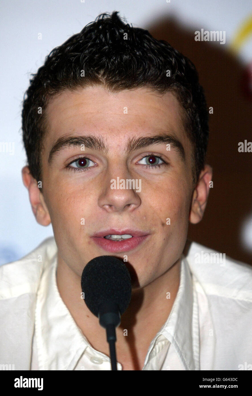 Matthew Johnson 17 A Singer From Chester A Member Of The Popstars Stock Photo Alamy Matthew Johnson 17 A Singer From Chester A Member Of The Popstars Stock Photo Alamy