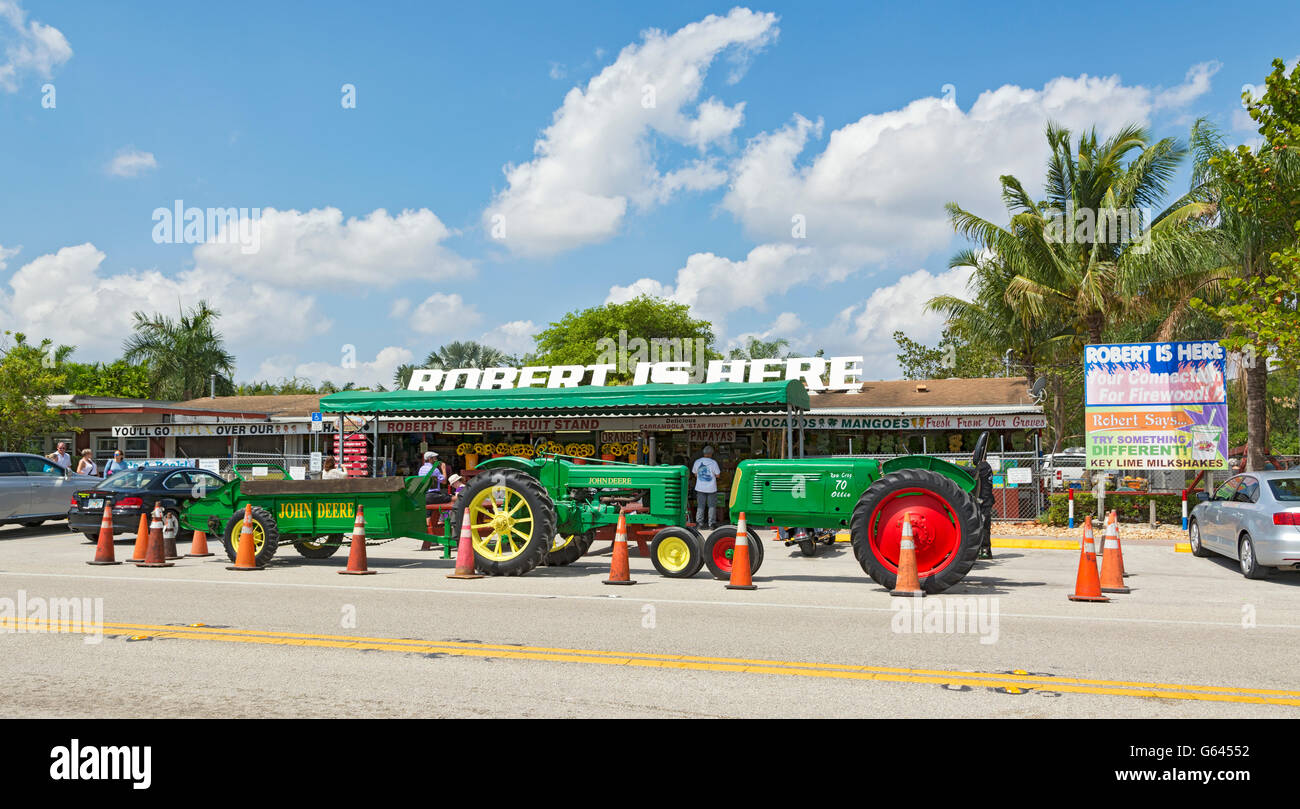 Florida, Homestead, 'Robert is Here'  fruit stand and farm Stock Photo