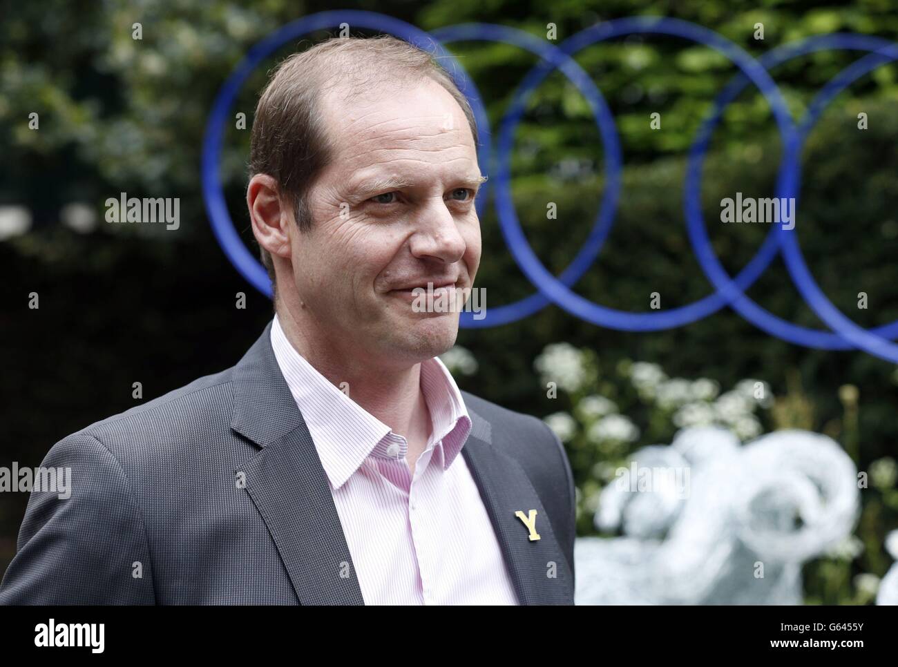 Tour de France Director Christian Prudhomme visits the Yorkshire Garden