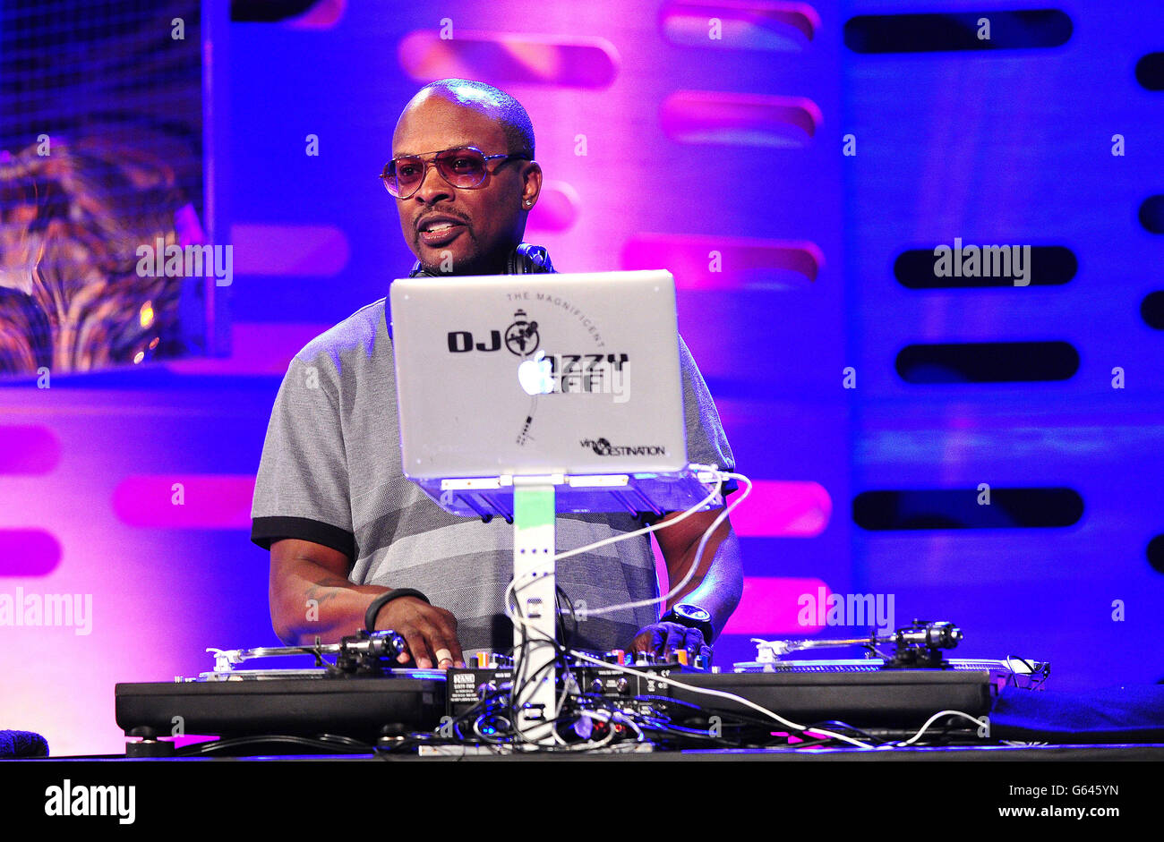 Unissued photo dated 23/05/13 of DJ Jazzy Jeff during filming of the