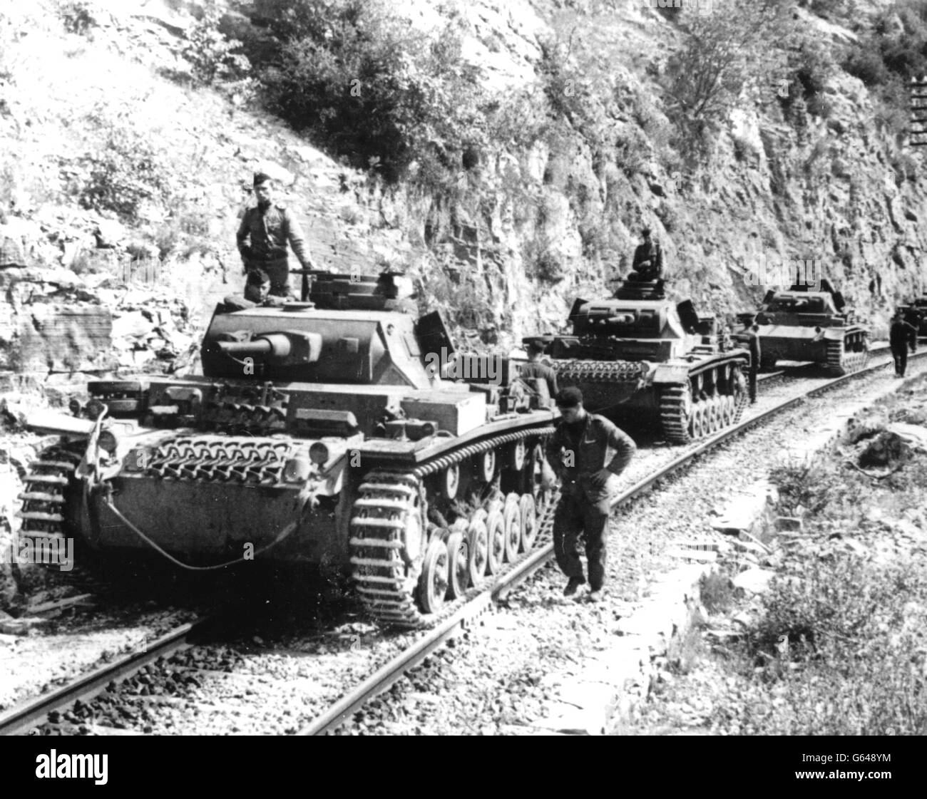 GERMAN ARMY IN GREECE 1941 Stock Photo