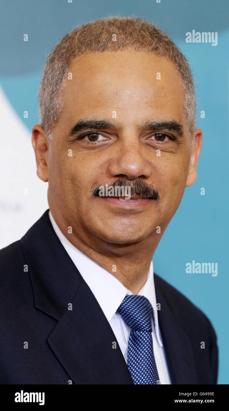 US Attorney General Eric Holder arrives as EU and US officials meet at