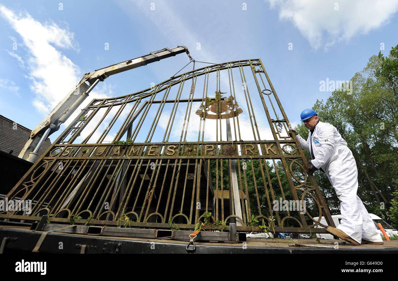 St. James' Park stadium gates to return Stock Photo - Alamy
