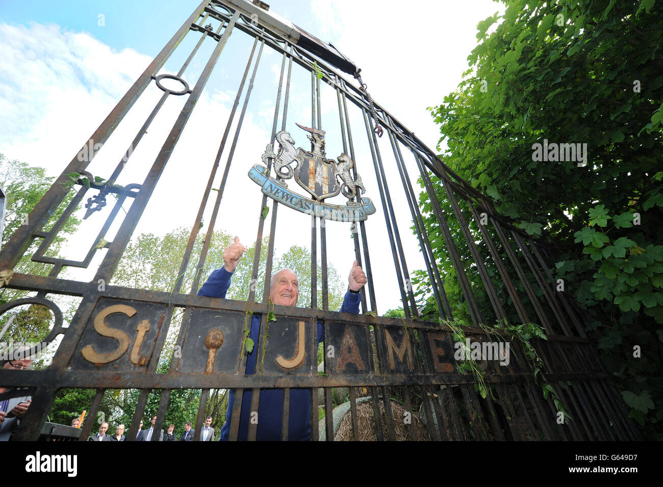 St. James' Park stadium gates to return Stock Photo - Alamy