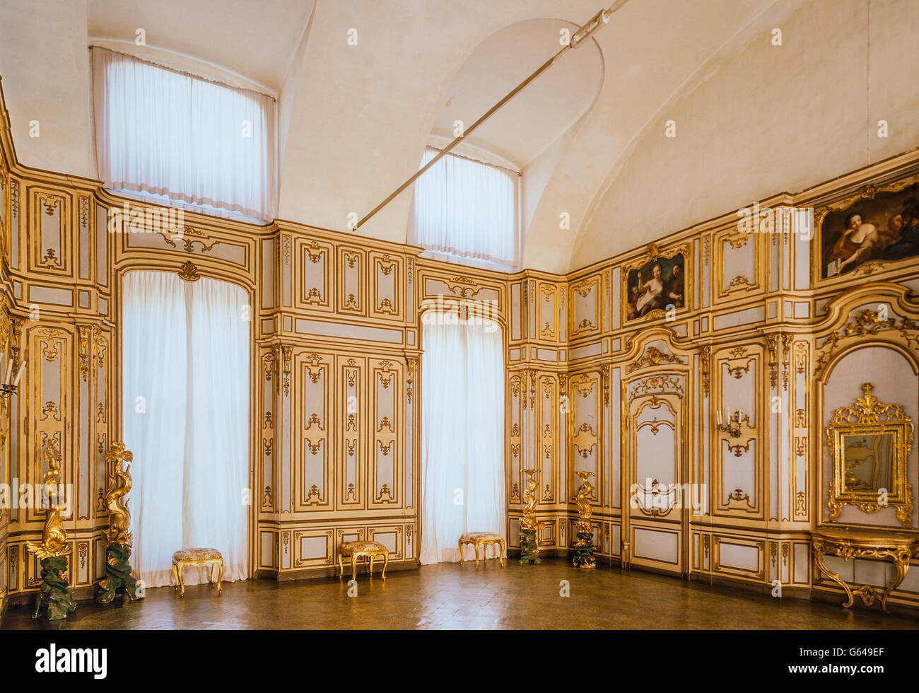 Italy Piedmont Stupinigi Sabauda Residence Stupinigi Palazzina di Caccia Stock Photo