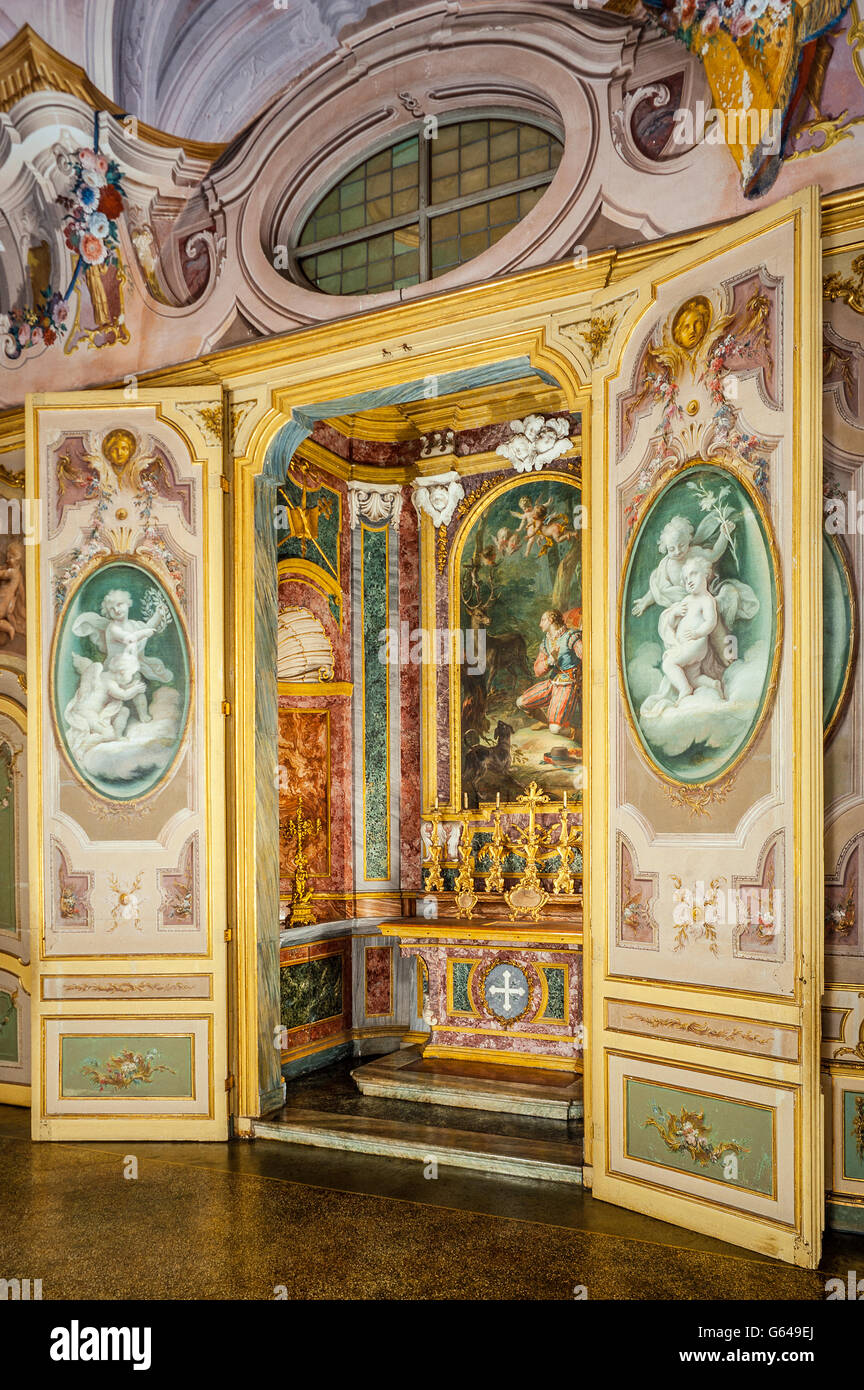 Italy Piedmont Stupinigi Sabauda Residence Stupinigi Palazzina di Caccia Stock Photo