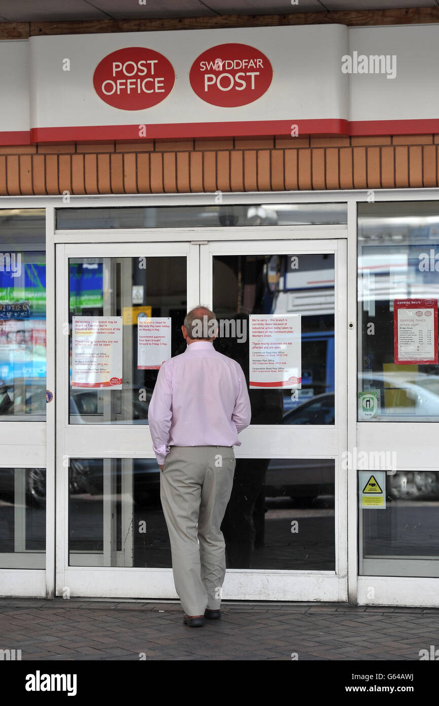 Post Office staff to strike again Stock Photo Alamy