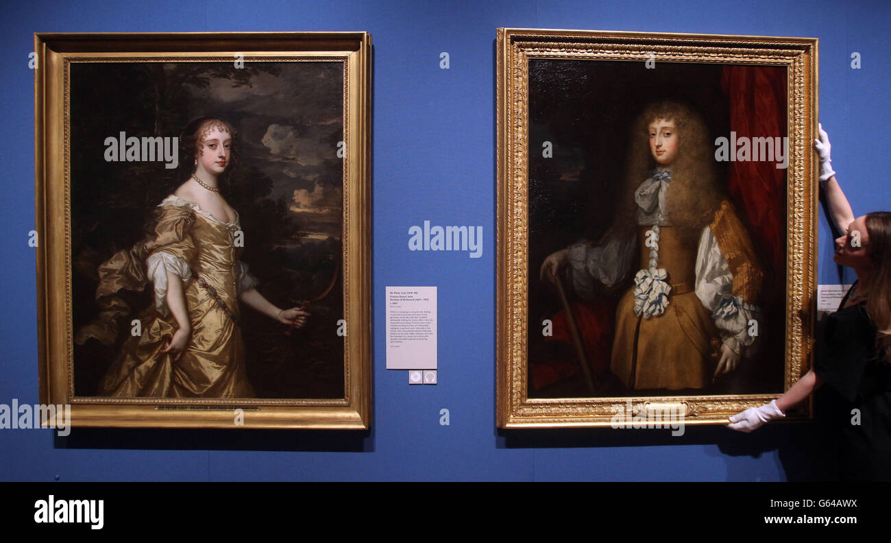 Two portraits of the renowned court beauty Frances Stuart, Duchess of